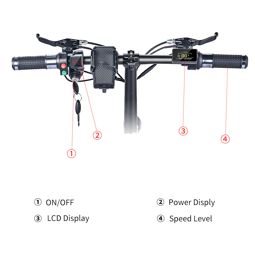 12 inch pneumatic scooter