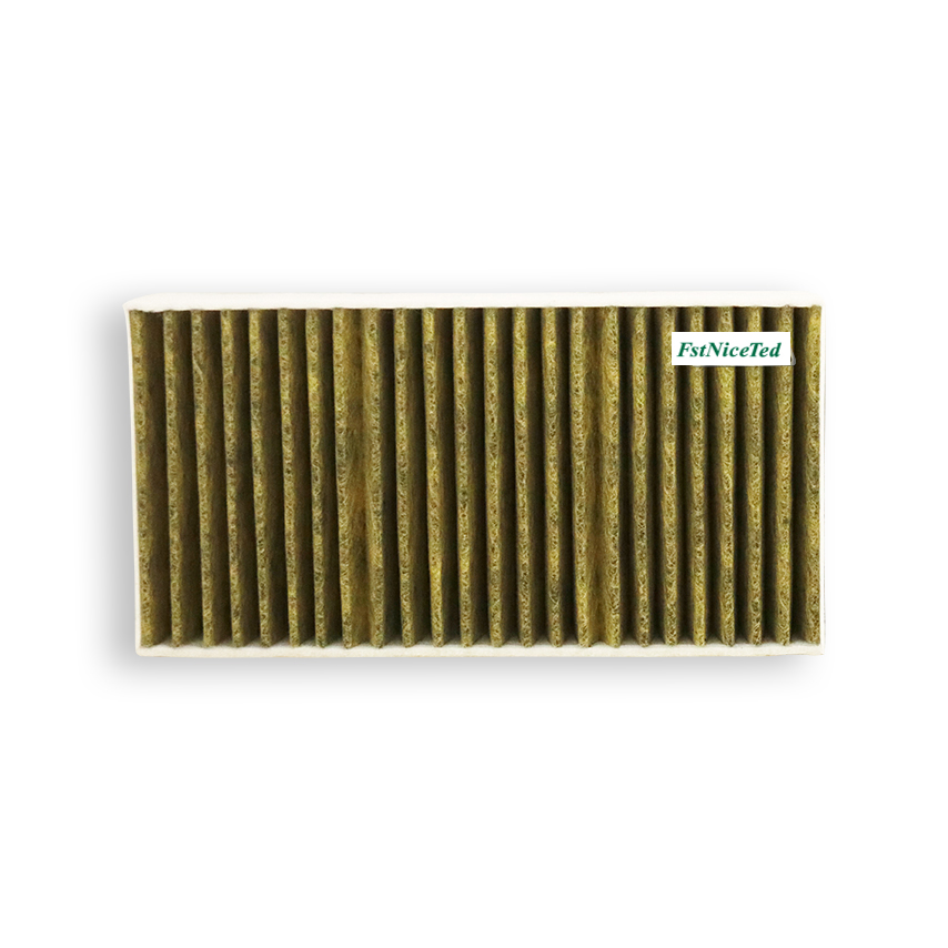 Activated carbon yellow non-woven air conditioning filter Apply to Mercedes Benz GL350CDI BJ90   OE  1668300318