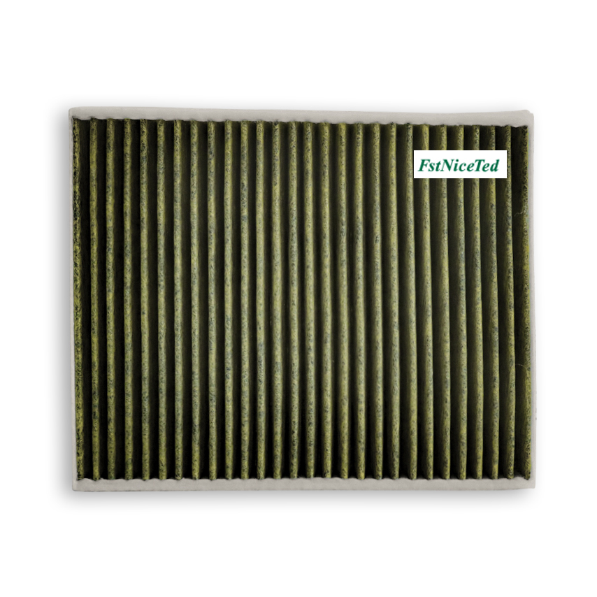 Activated carbon yellow non-woven air conditioning filter Apply to BMW X1 F20 116i 118i 120i 328i 320li   OE  64119237555