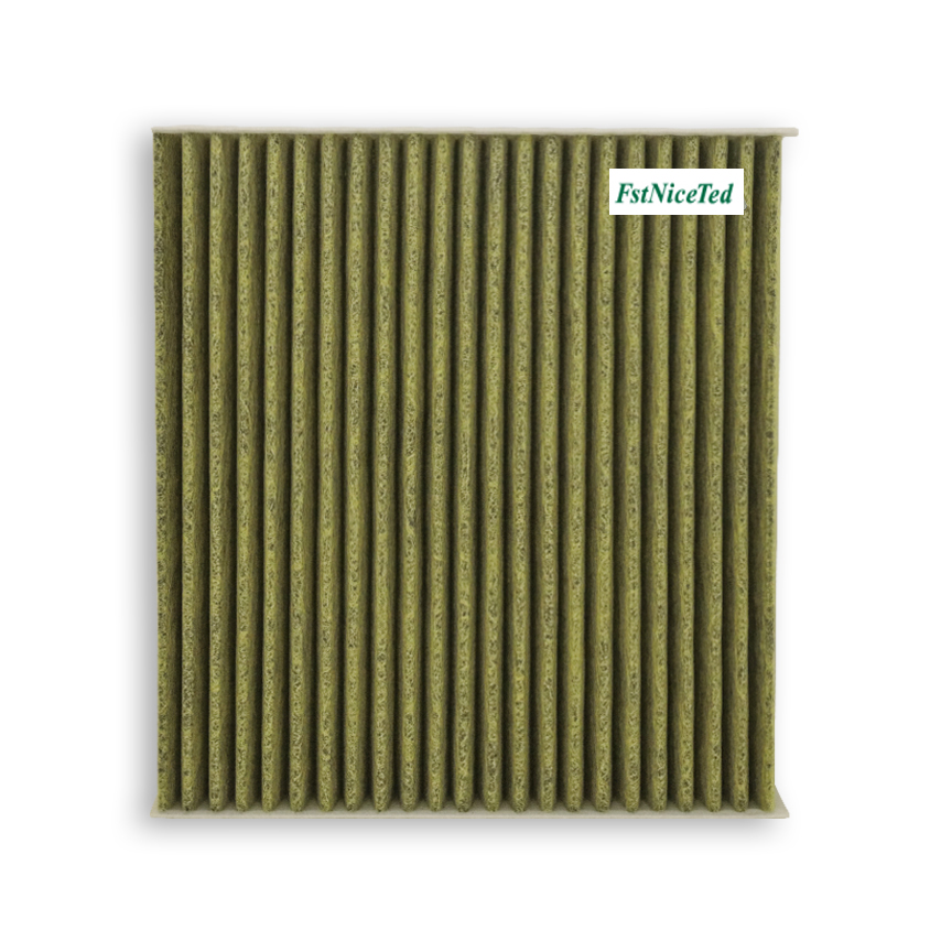 Activated carbon yellow non-woven air conditioning filter Apply to Geely FY11   OE  6600161473