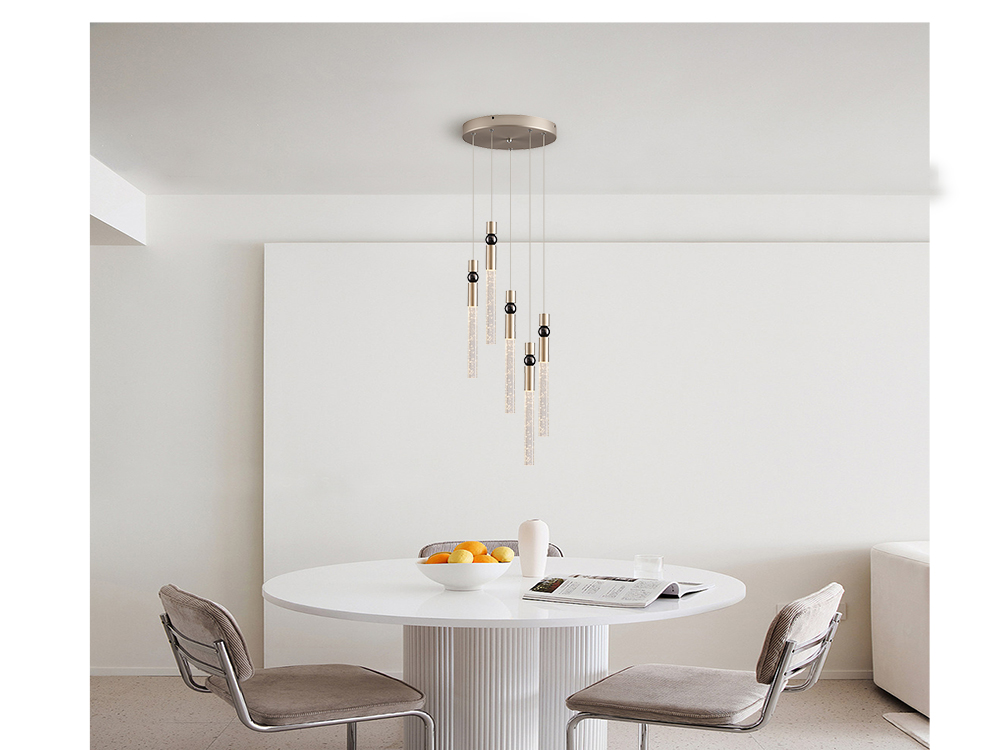 3-Light Cluster Crystal Pendant