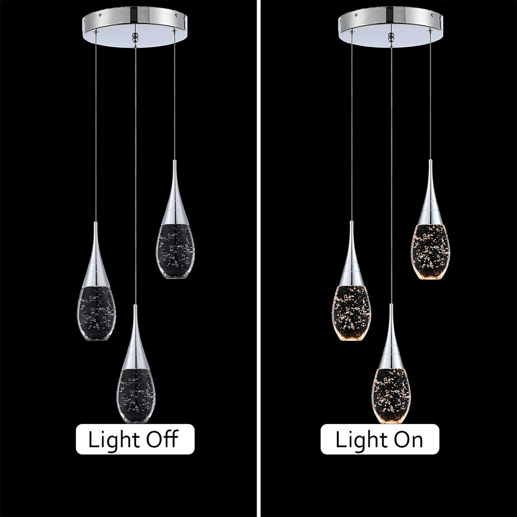 JoollySun Modern Pendant Light for Kitchen 3 Lights