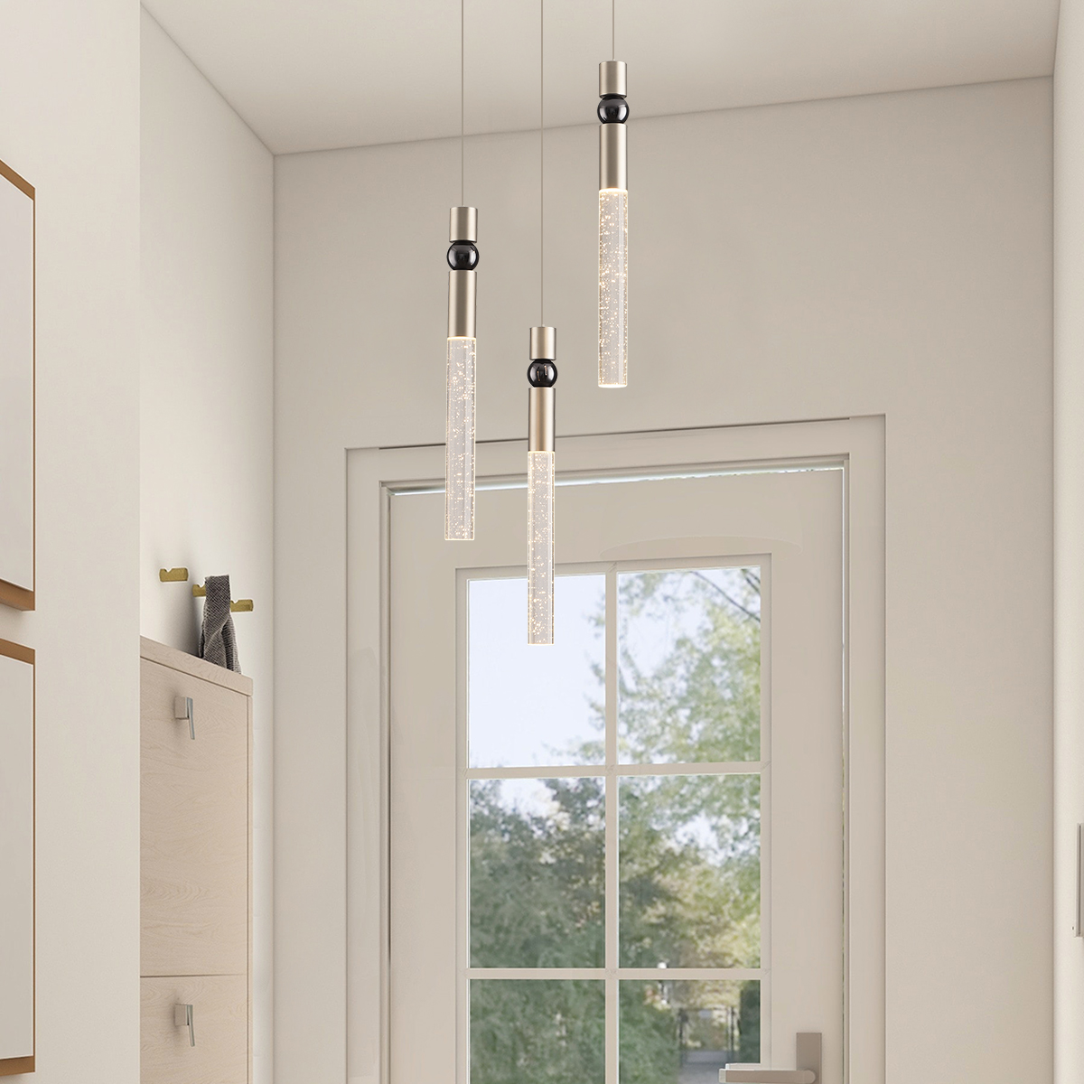 JoollySun Modern 3-Light Cluster Pendant Light