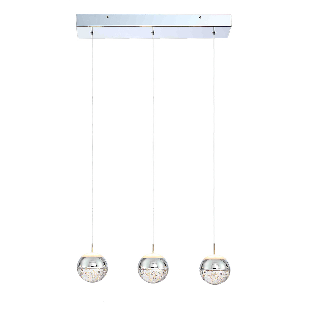 3 Lights Globe Pendant Light