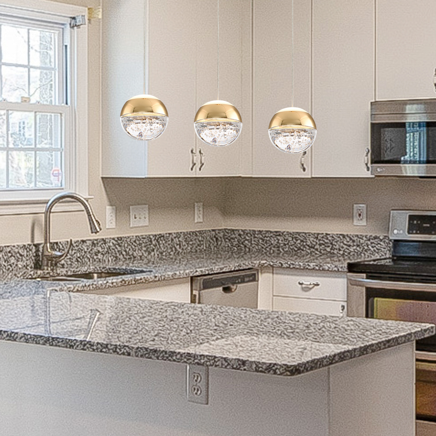 Modern Gold Pendant Light