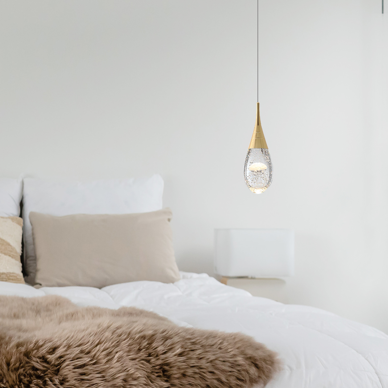 Hanging Pendant Light for Bedroom Bedside