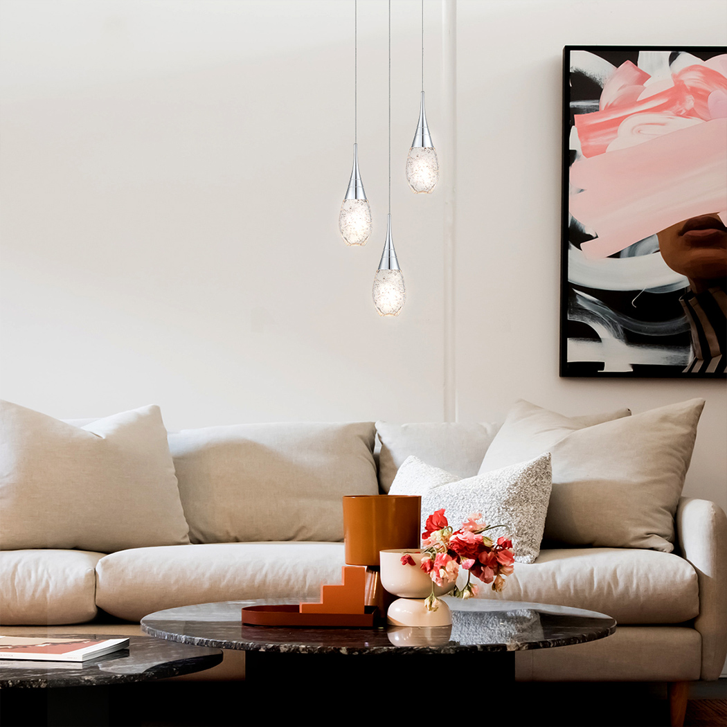 JoollySun Modern Pendant Light for Kitchen 3 Lights