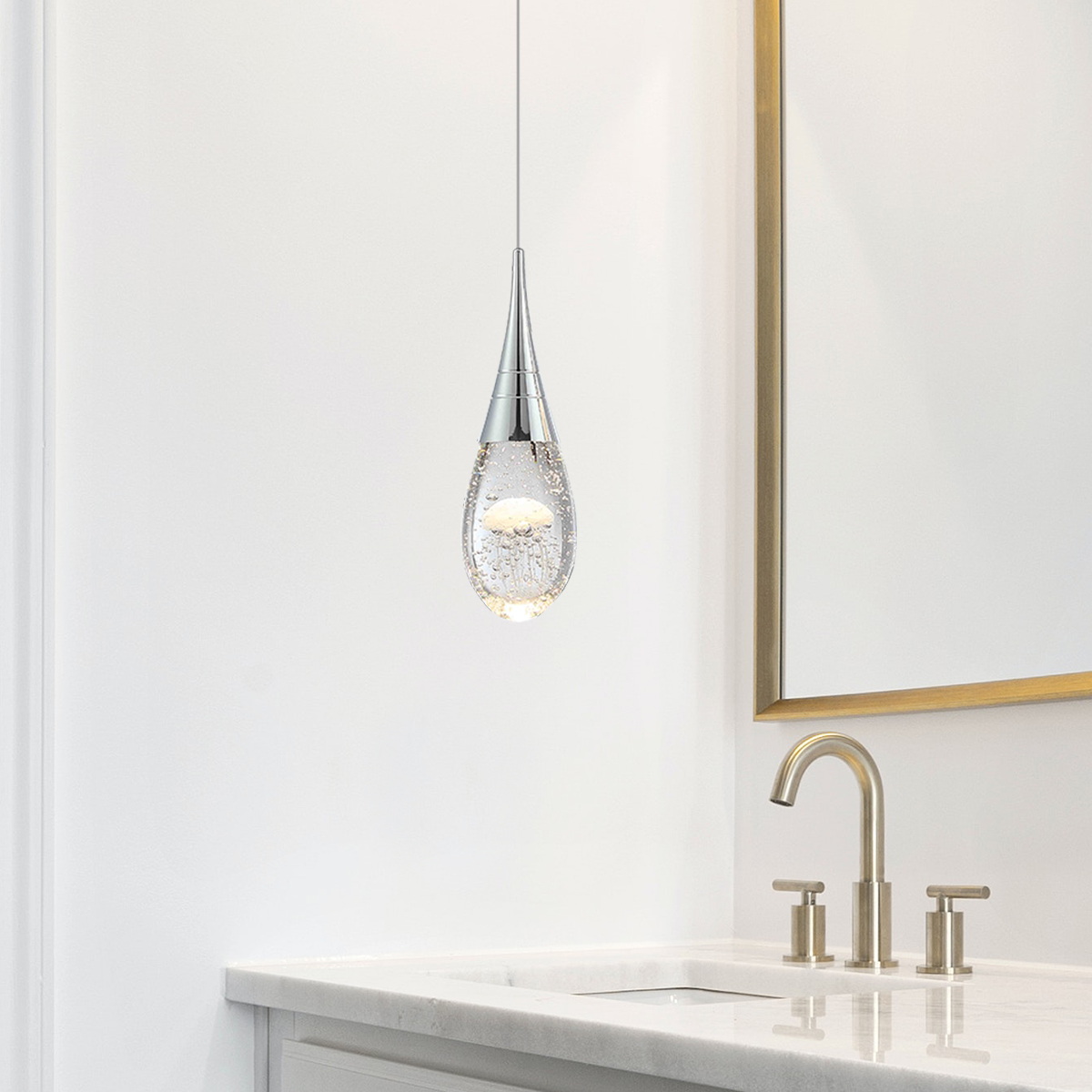 JoollySun Modern Pendant Light for Bathroom