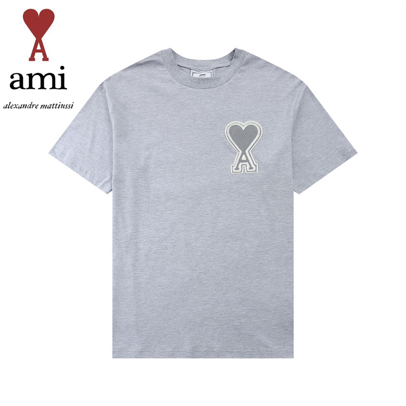 12023 AMI人氣商品★JAPAN 限定セール★(アミ パリス) Ami De Coeur 半袖Tシャツ★刺繍ロゴhalf t-shirts 【男女共用】