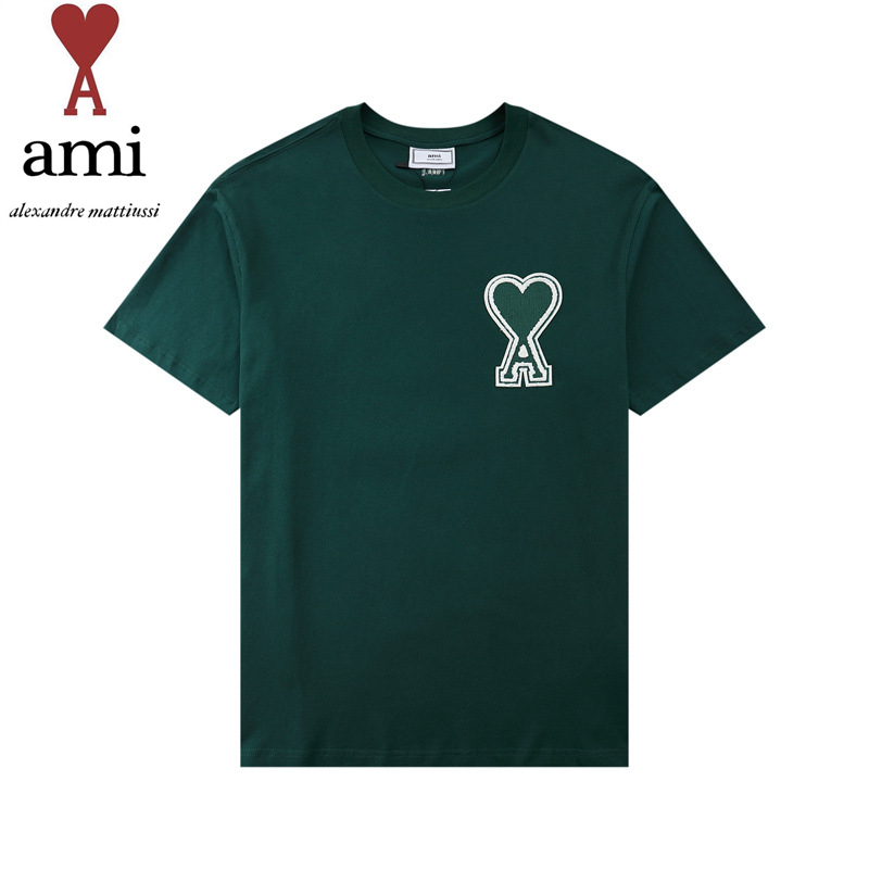 12023 AMI人氣商品★JAPAN 限定セール★(アミ パリス) Ami De Coeur 半袖Tシャツ★刺繍ロゴhalf t-shirts 【男女共用】