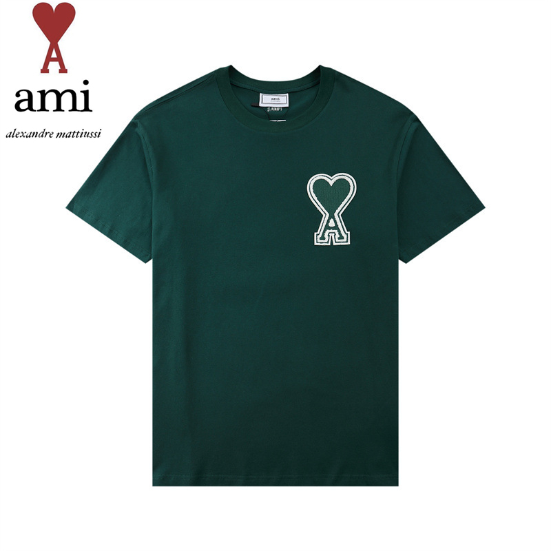 12023 AMI人氣商品★JAPAN 限定セール★(アミ パリス) Ami De Coeur 半袖Tシャツ★刺繍ロゴhalf t-shirts 【男女共用】