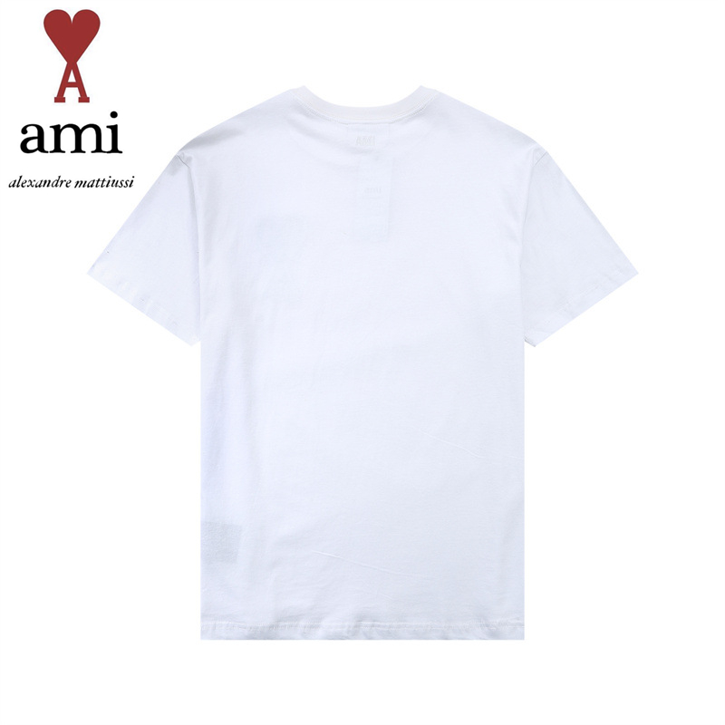 12023 AMI人氣商品★JAPAN 限定セール★(アミ パリス) Ami De Coeur 半袖Tシャツ★刺繍ロゴhalf t-shirts 【男女共用】