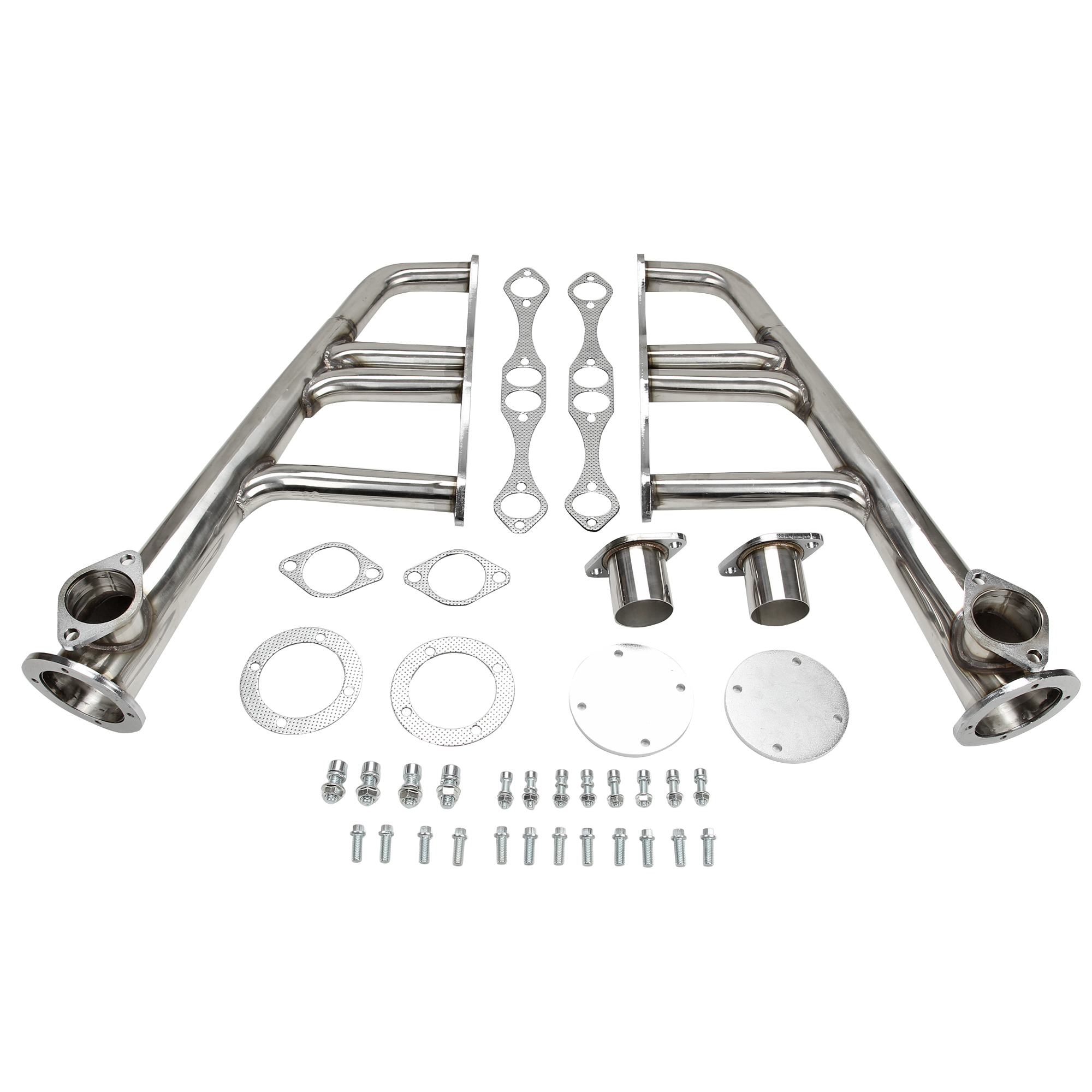 Small Block Chevy Lake Style Exhaust Header(Fits 265-400 C.i. with Standard Or Vortec Heads Including D-port ZZ-4 Style Heads (not LT-1)