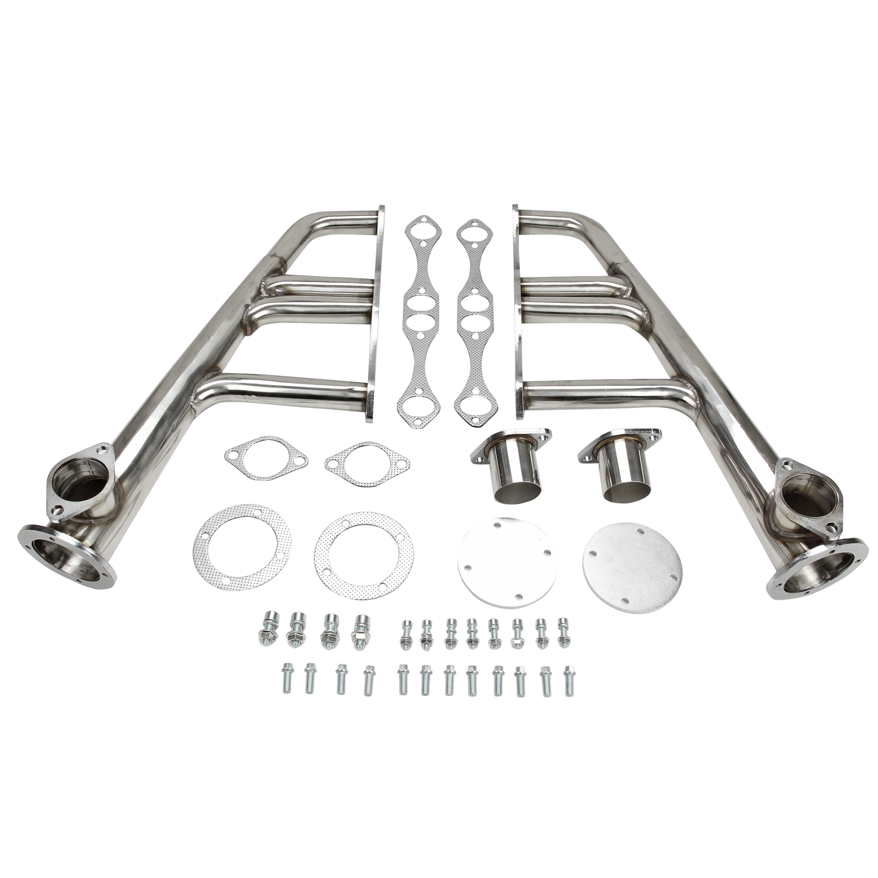 Small Block Chevy Lake Style Exhaust Header(Fits 265-400 C.i. with Standard Or Vortec Heads Including D-port ZZ-4 Style Heads (not LT-1)