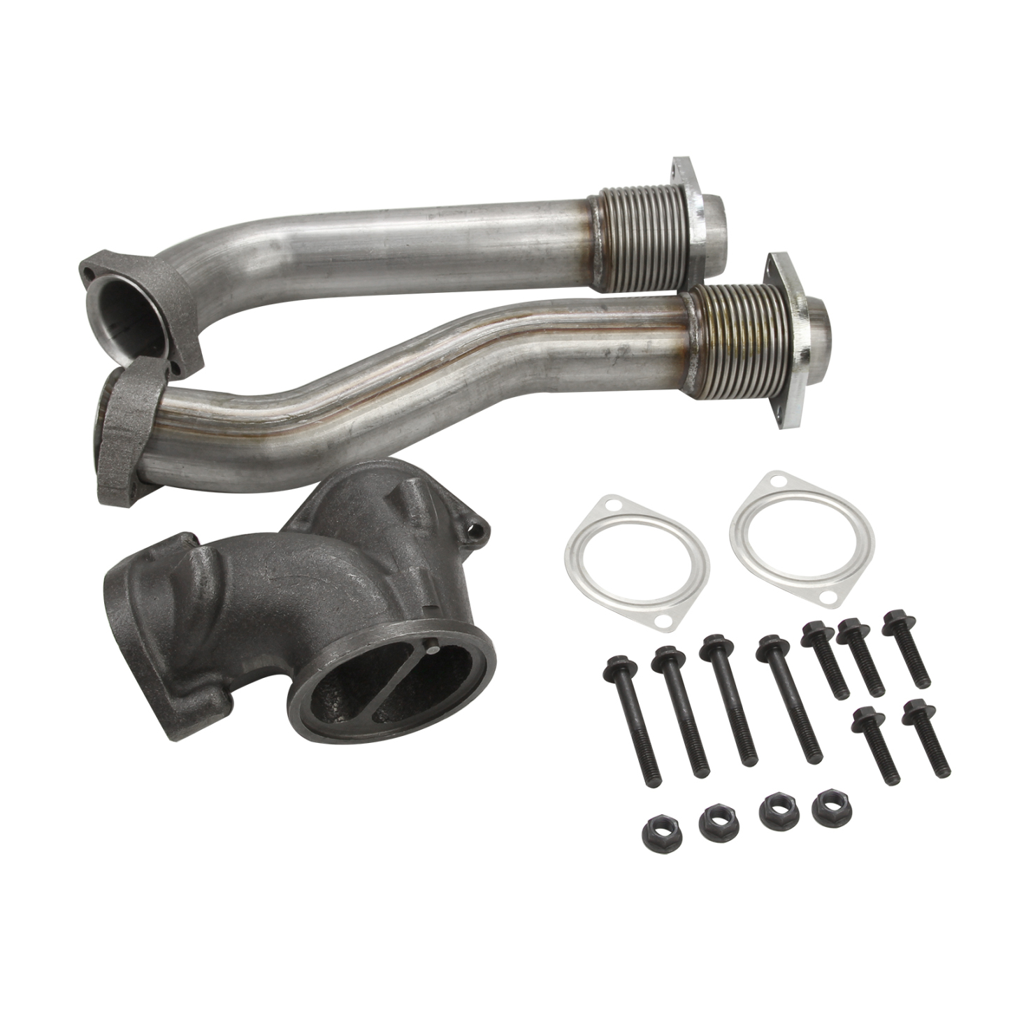 Stainless Exhaust Pipe Gasket Kit fit for Ford 7.3L Turbo Powerstroke Diesel Engine 1999-2003