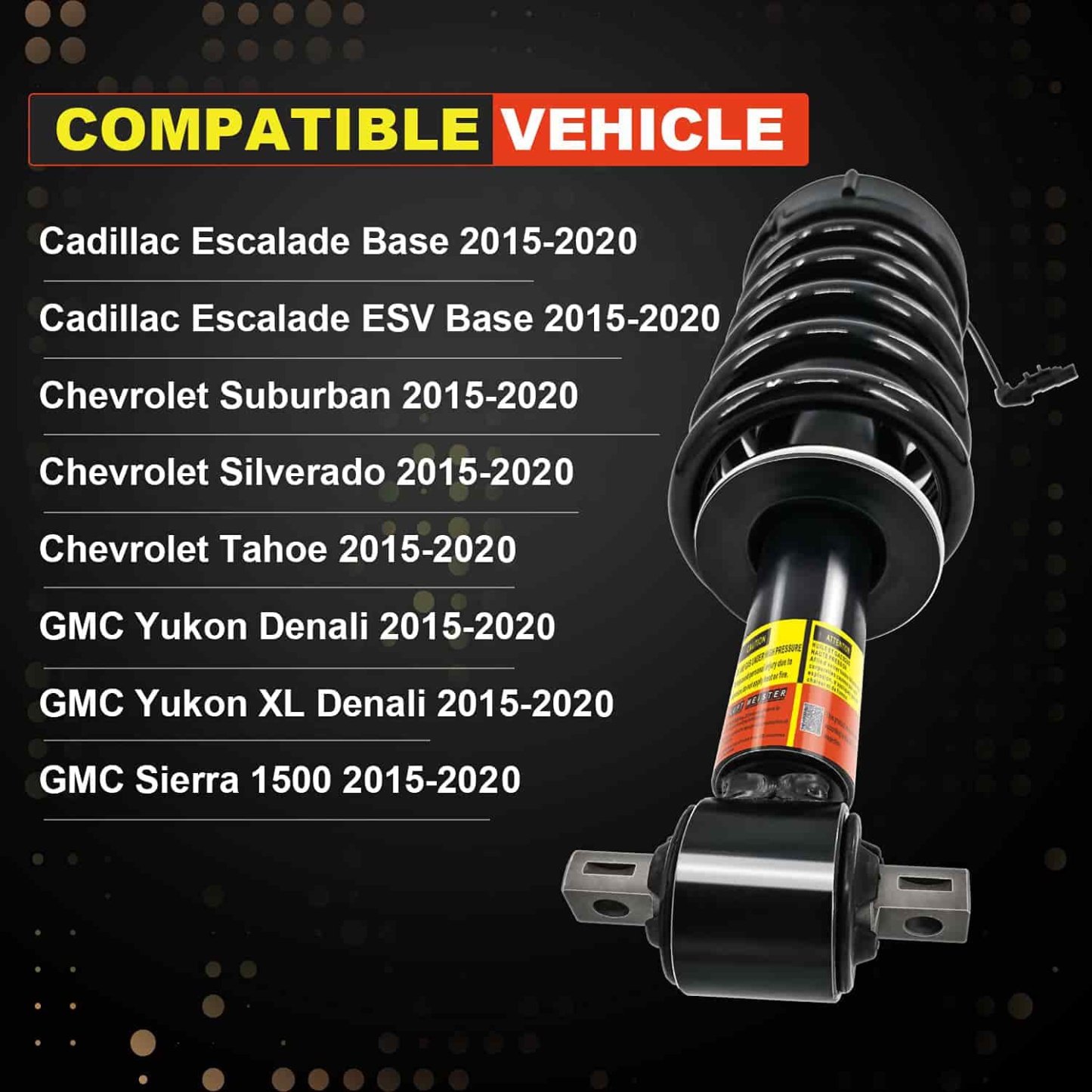 2015-2020 Cadillac Escalade Magnetic Front Shocks Absorber Assembly 84176631 fit for Cadillac Escalade Tahoe Suburban Silverado Yukon XL