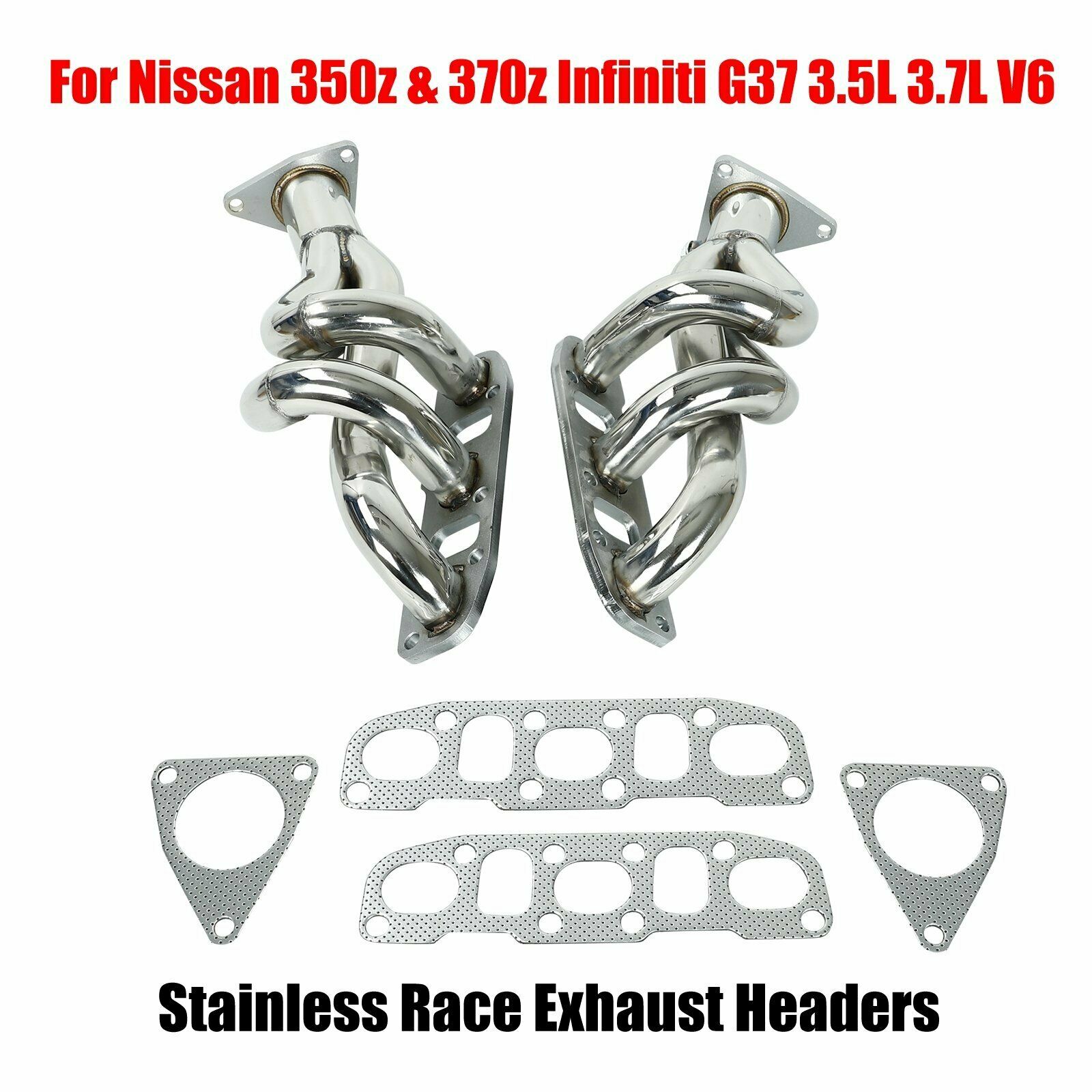 Exhaust Header for Nissan 350z & 370z Infiniti G37 3.5L 3.7L V6