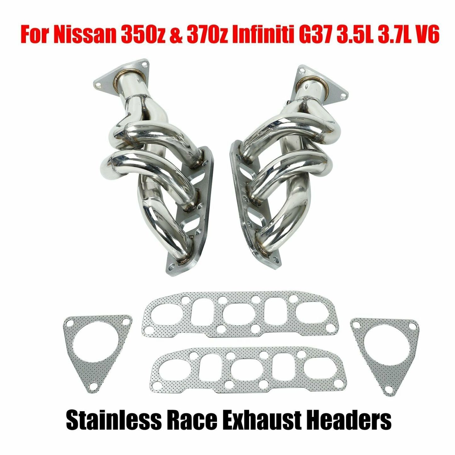 Exhaust Header for Nissan 350z & 370z Infiniti G37 3.5L 3.7L V6