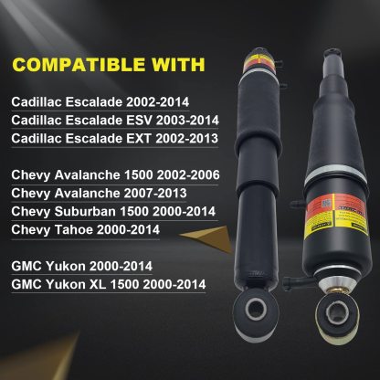 23487280 Cadillac GMC Yukon 2000-2014 Rear Air Shock Absorber 580-1091 fit for GMC YUKON 1500 2000-2014 Cadillac Escalade 2002-2014 Chevrolet Tahoe 2000-2014 LUFT MEISTER