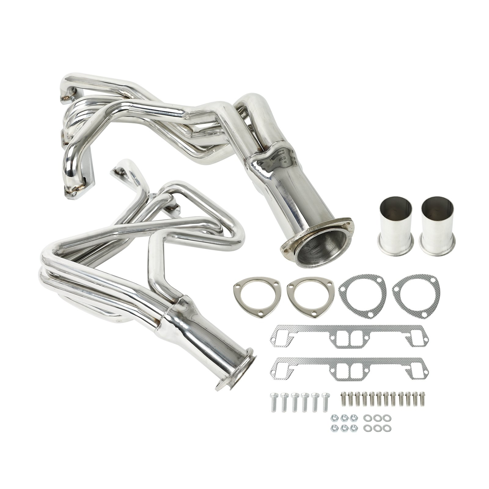 Exhaust Header Manifold For 1972-1991 Dodge Pair 4-1 Long Tube Exhaust Header Manifold + Collector