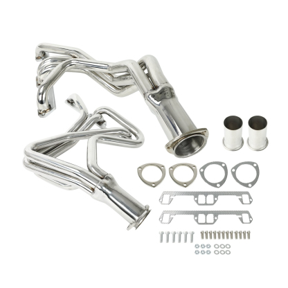 Exhaust Header Manifold For 1972-1991 Dodge Pair 4-1 Long Tube Exhaust Header Manifold + Collector