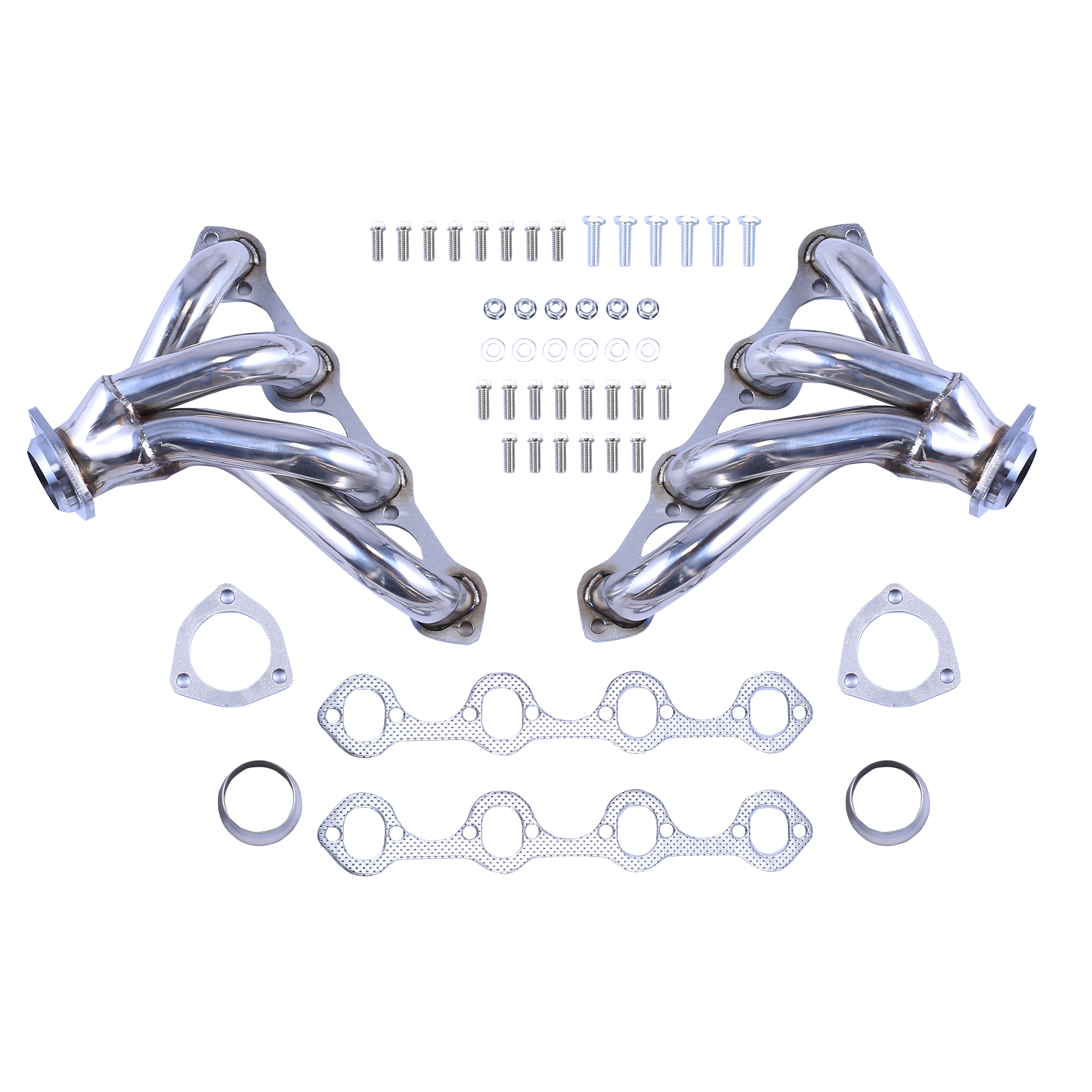 Exhaust Manifold Header For Ford 289-302-351 v8 Stainless Sbc Small Block Hugger