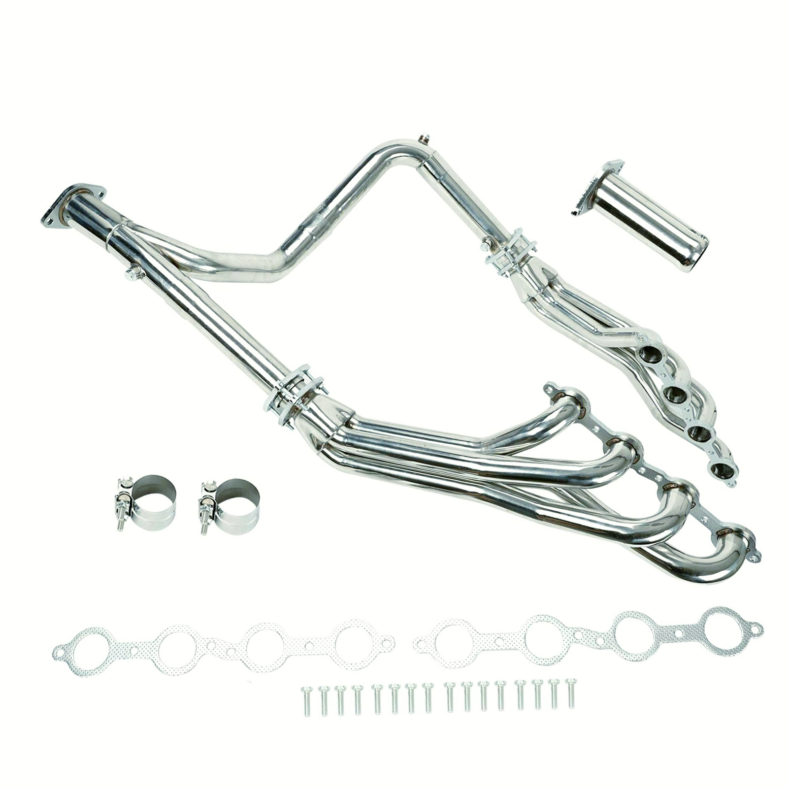 Long Tube Stainless Steel Headers W/ Y Pipe For Chevy GMC 07-14 4.8L 5.3L 6.0L Exhaust Header 
