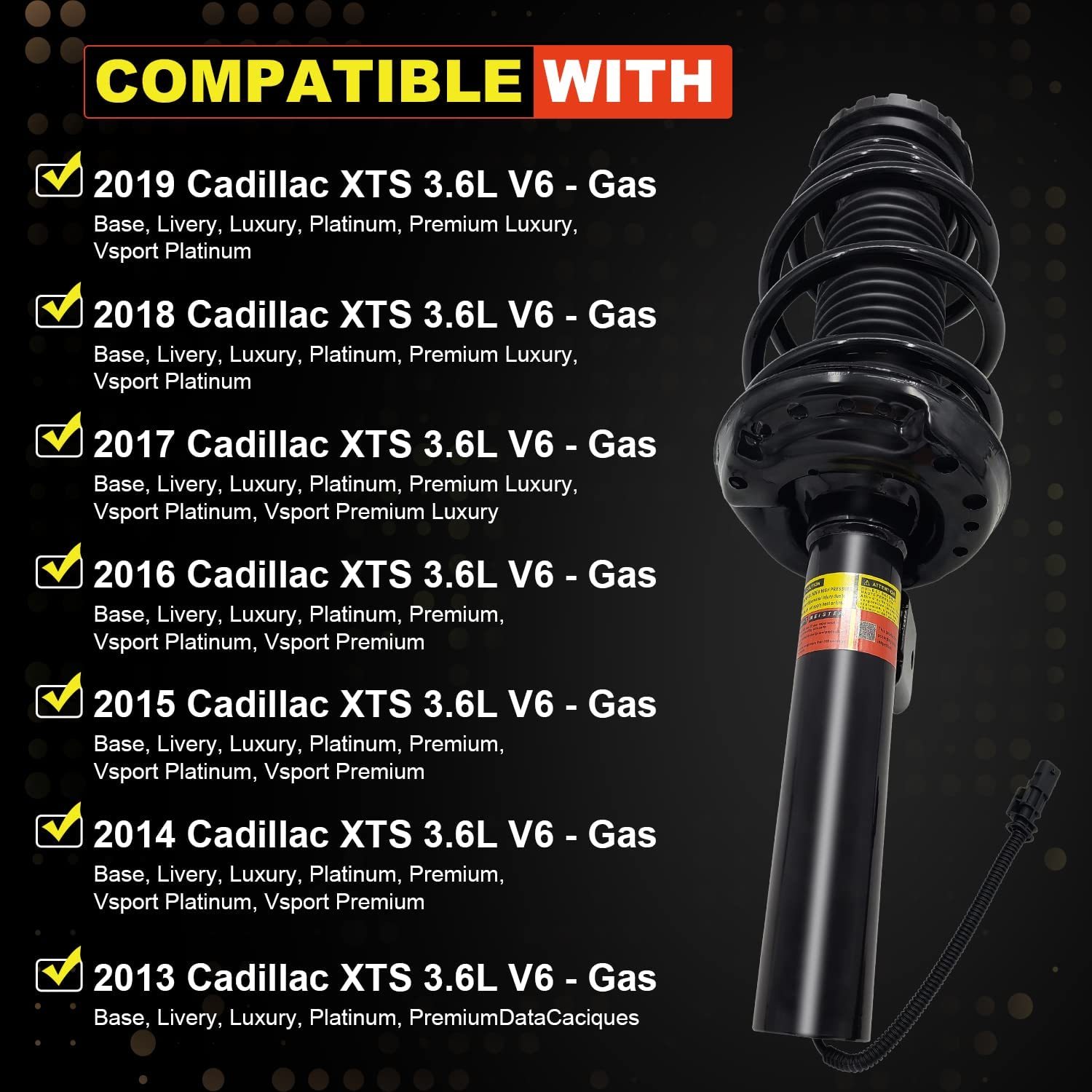 Cadillac XTS 2013-2018 Front Shock Absorber Assembly 580-1096 with electric 19300063