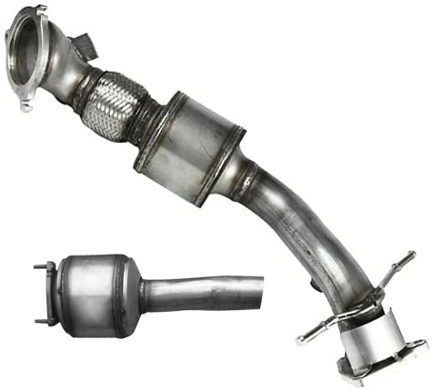 2PCS Land Rover Front and Rear Catalytic Converters Exhaust Pipe for Land Rover LR2 Range Rover Evoque Discovery Sport 2.0L L4 LR024235 LR024237