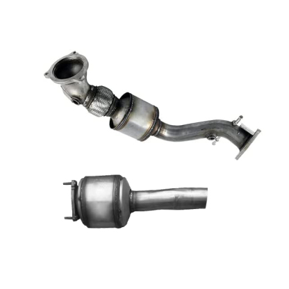 2PCS Land Rover Front and Rear Catalytic Converters Exhaust Pipe for Land Rover LR2 Range Rover Evoque Discovery Sport 2.0L L4 LR024235 LR024237