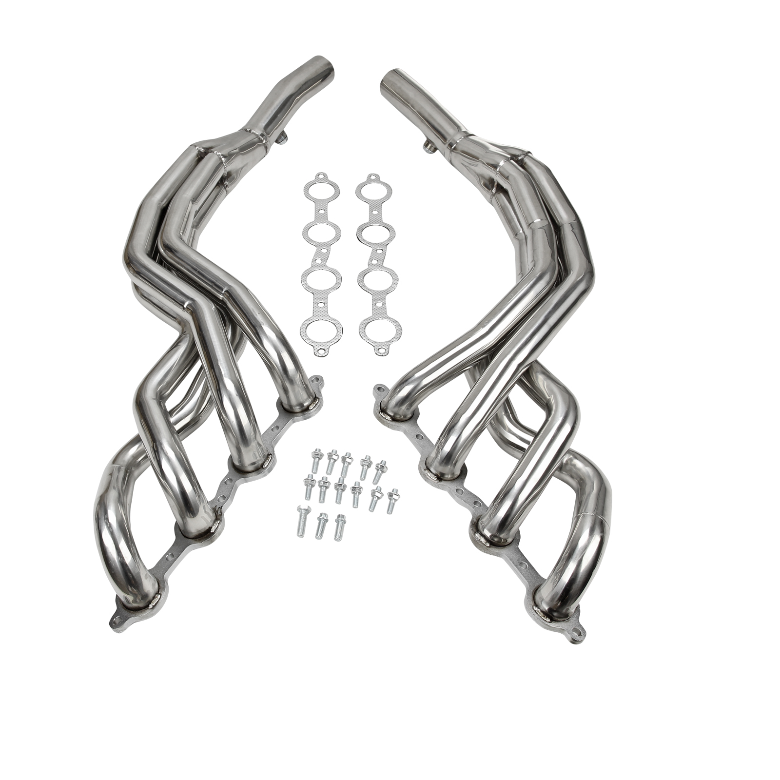 Pair Exhaust Headers for 2010-2013 Chevy Camaro SS, 6.2L V8