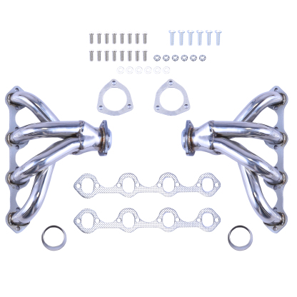 Exhaust Manifold Header For Ford 289-302-351 v8 Stainless Sbc Small Block Hugger