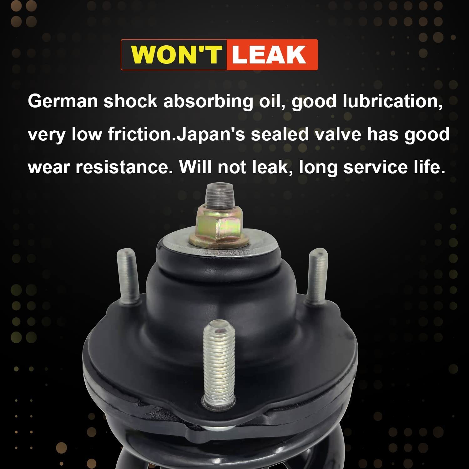 4PCS Lexus GX470 Toyota Front and Rear Shocks Absorber Assy 48510-69195 fit for Lexus GX470 4.7L 2003-2009 Toyota Land Cruiser Prado 120 2002-2009 LUFT MEISTER