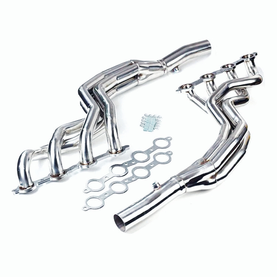 Pair Exhaust Headers for 2010-2013 Chevy Camaro SS, 6.2L V8