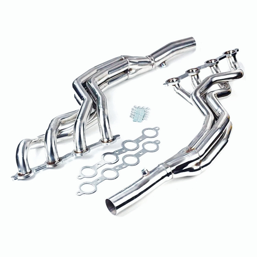 Pair Exhaust Headers for 2010-2013 Chevy Camaro SS, 6.2L V8