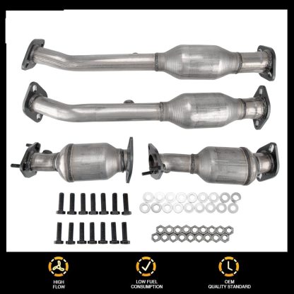 2005-2014 Nissan Frontier/Xterra Catalytic Converter OBD Ⅳ Bolts Gasket fit for 2005-2014 Nissan Frontier/Xterra,2012 NV2500/NV3500,2012-2016 NV1500,2009-2012 Suzuki Equator 4.0L(EPA Compliant)