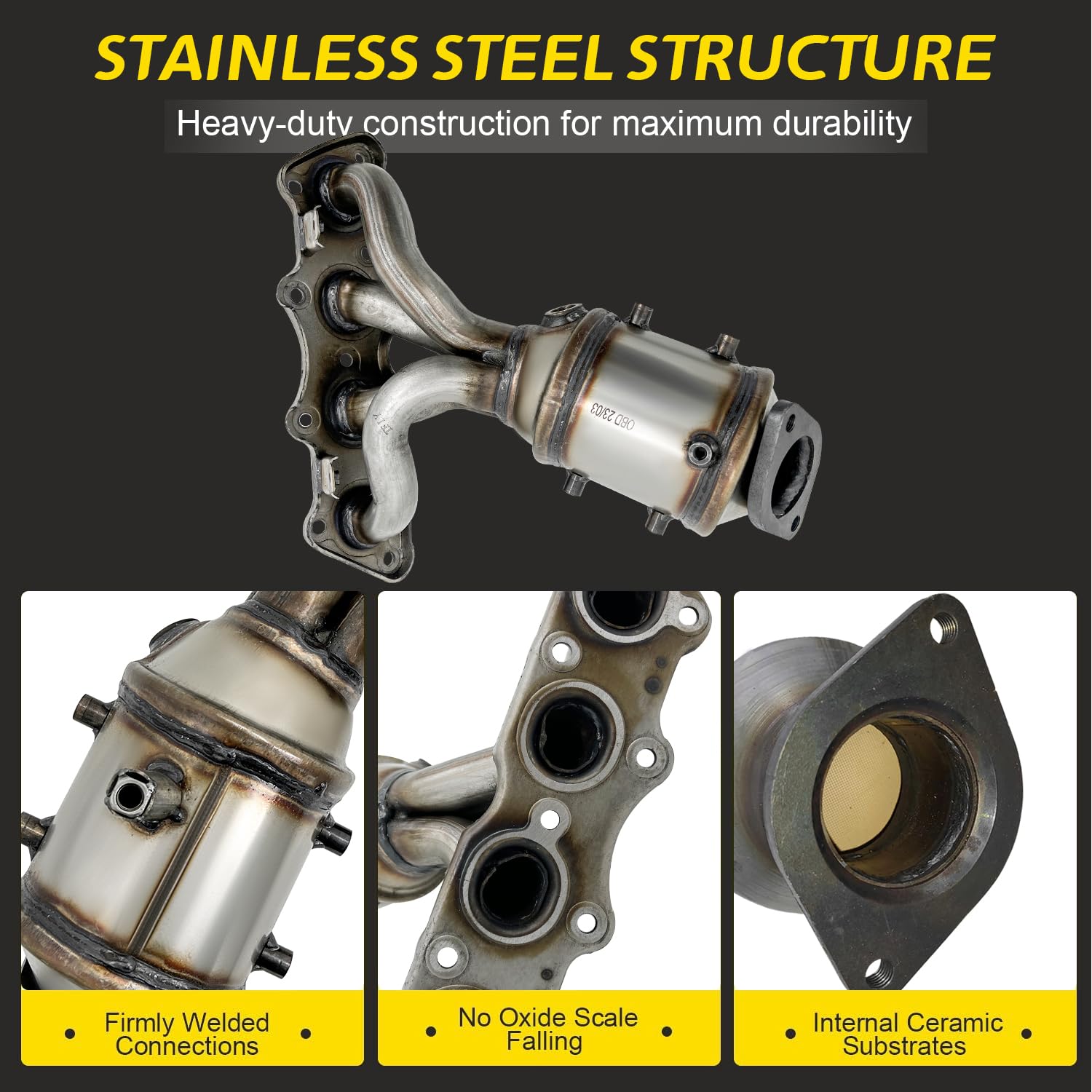 674-891 Upgraded Catalytic Converter Compatible with Hyundai Accent 2011-2019/Veloster 2012-2017/Kia Rio,Soul 2012-2019,285102BEF1,327-50793,40972