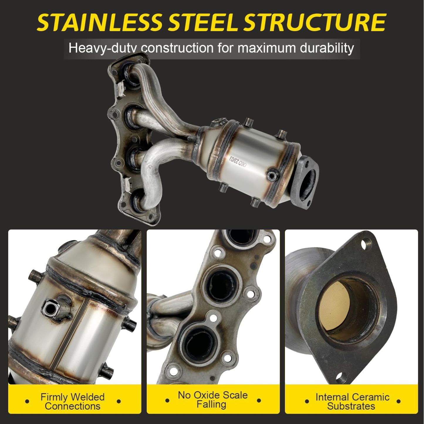 674-891 Upgraded Catalytic Converter Compatible with Hyundai Accent 2011-2019/Veloster 2012-2017/Kia Rio,Soul 2012-2019,285102BEF1,327-50793,40972