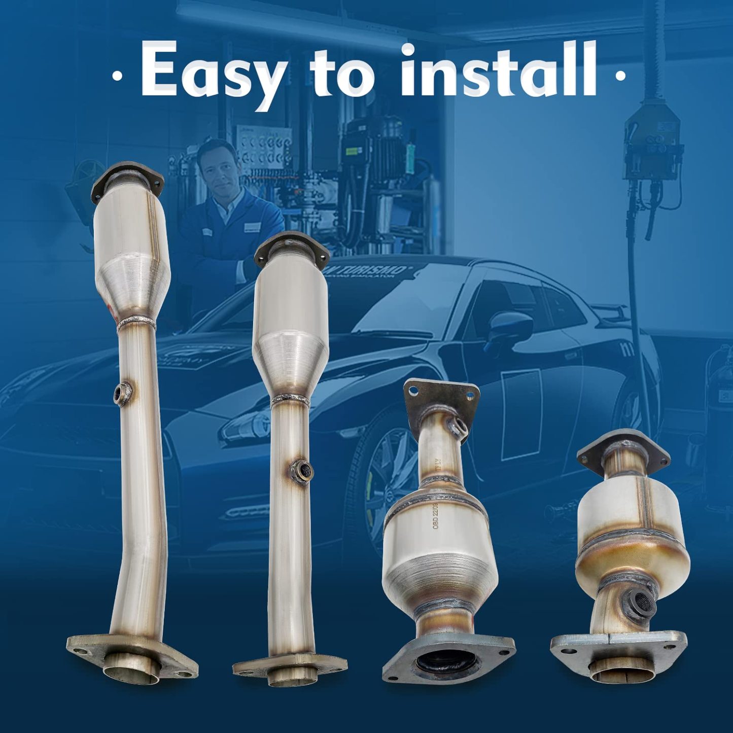 2005-2014 Nissan Frontier/Xterra Catalytic Converter OBD Ⅳ Bolts Gasket fit for 2005-2014 Nissan Frontier/Xterra,2012 NV2500/NV3500,2012-2016 NV1500,2009-2012 Suzuki Equator 4.0L(EPA Compliant)