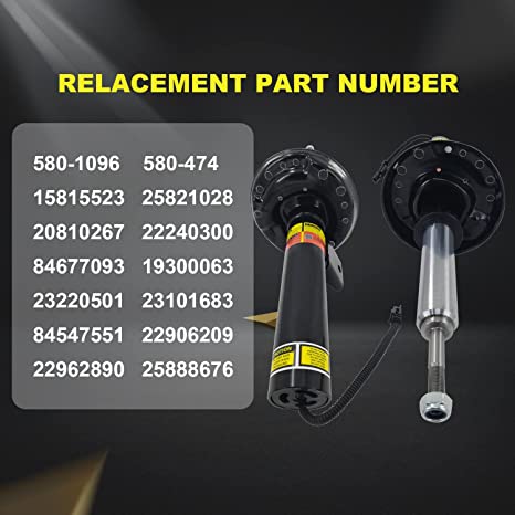 4pcs Cadillac XTS Shock Absorber 2013-2019 Front and Rear 23220530 with electric 580-1096 23220530 LUFT MEISTER
