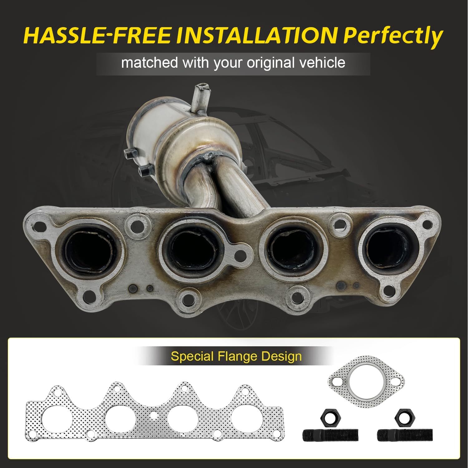 674-891 Upgraded Catalytic Converter Compatible with Hyundai Accent 2011-2019/Veloster 2012-2017/Kia Rio,Soul 2012-2019,285102BEF1,327-50793,40972