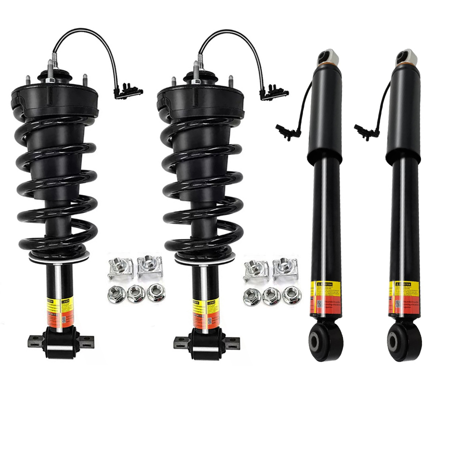 4× Full Set Shock Absorbers 84176631+84178213 fit for GMC Sierra 1500, Chevrolet Silverado 1500 2015-2018 84061228 LUFT MEISTER