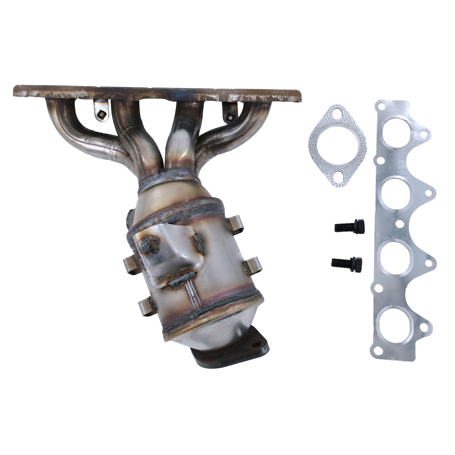 LUFT MEISTER Hyundai Kia Catalytic Converter with Integrated Manifold Fit for Hyundai Accent/Veloster 2012-2017,Kia Rio 2012-2014,Soul 2012-2016,285102BEF1 327-50793