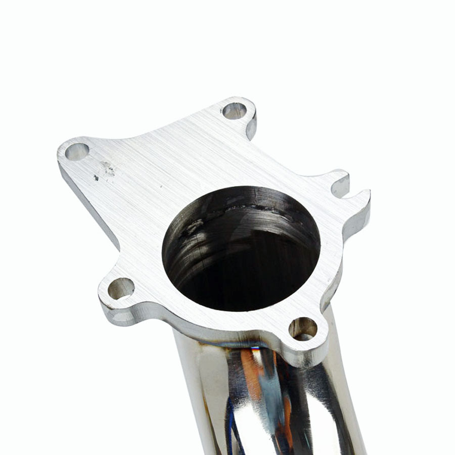 90 Degree Stainless Steel 2.5" T3/T4 + Gasket Universal Car Exhaust Down Pipe