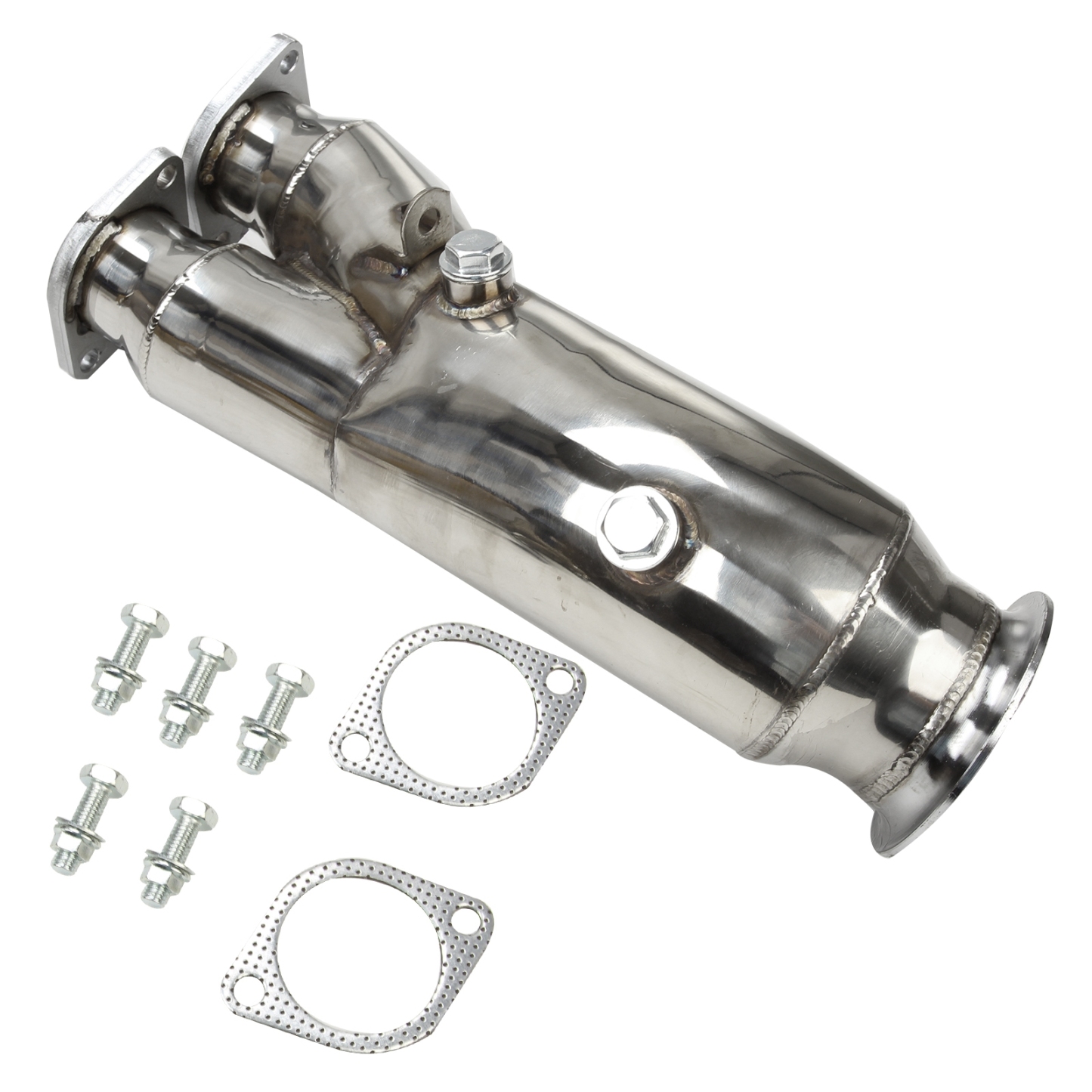 Stainless Steel Exhaust Downpipe fit for 2011-2012 BMW E82 E83 E90 E91 E92 E93 135i 335i Single Turbo