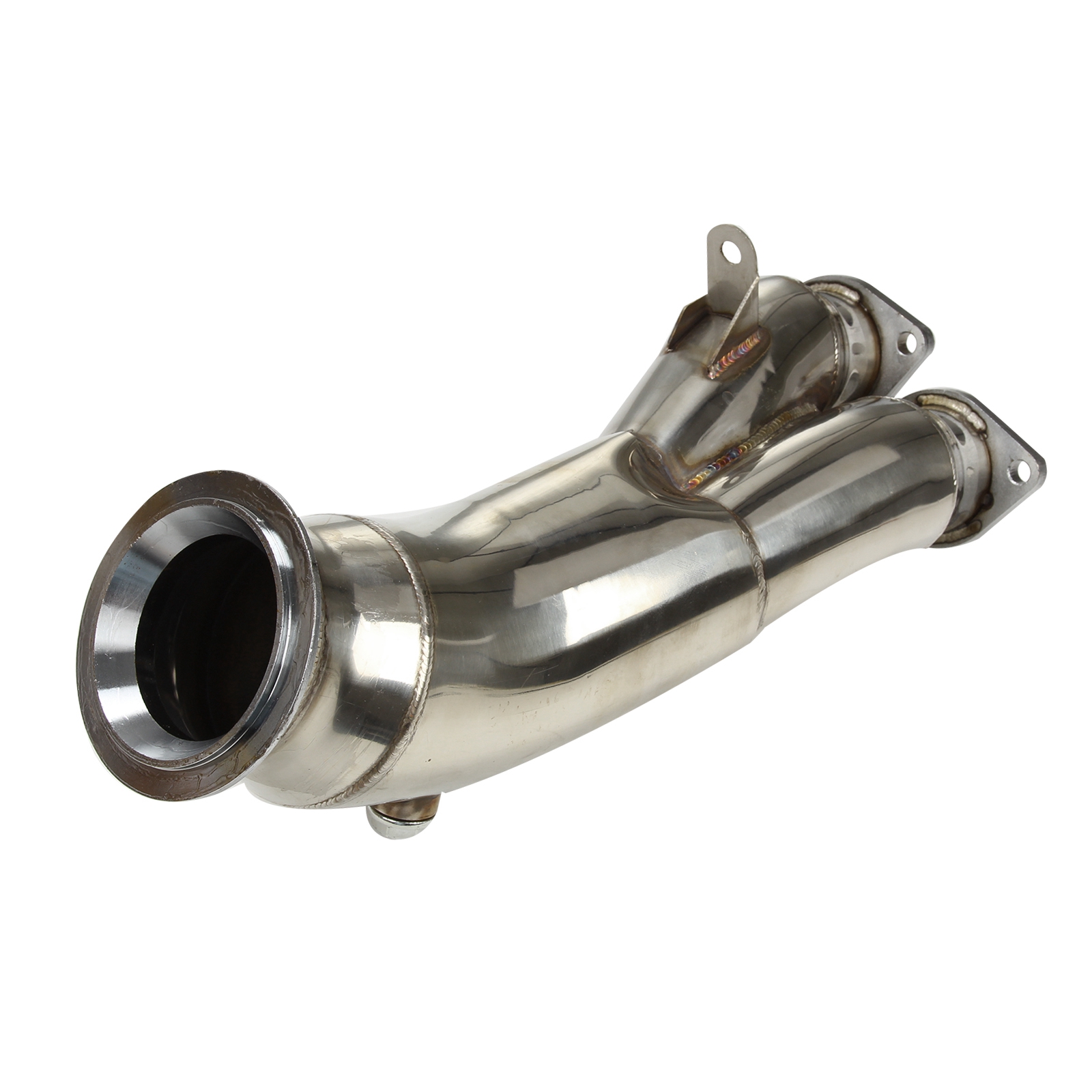 Stainless Steel Exhaust Downpipe fit for 2011-2012 BMW E82 E83 E90 E91 E92 E93 135i 335i Single Turbo