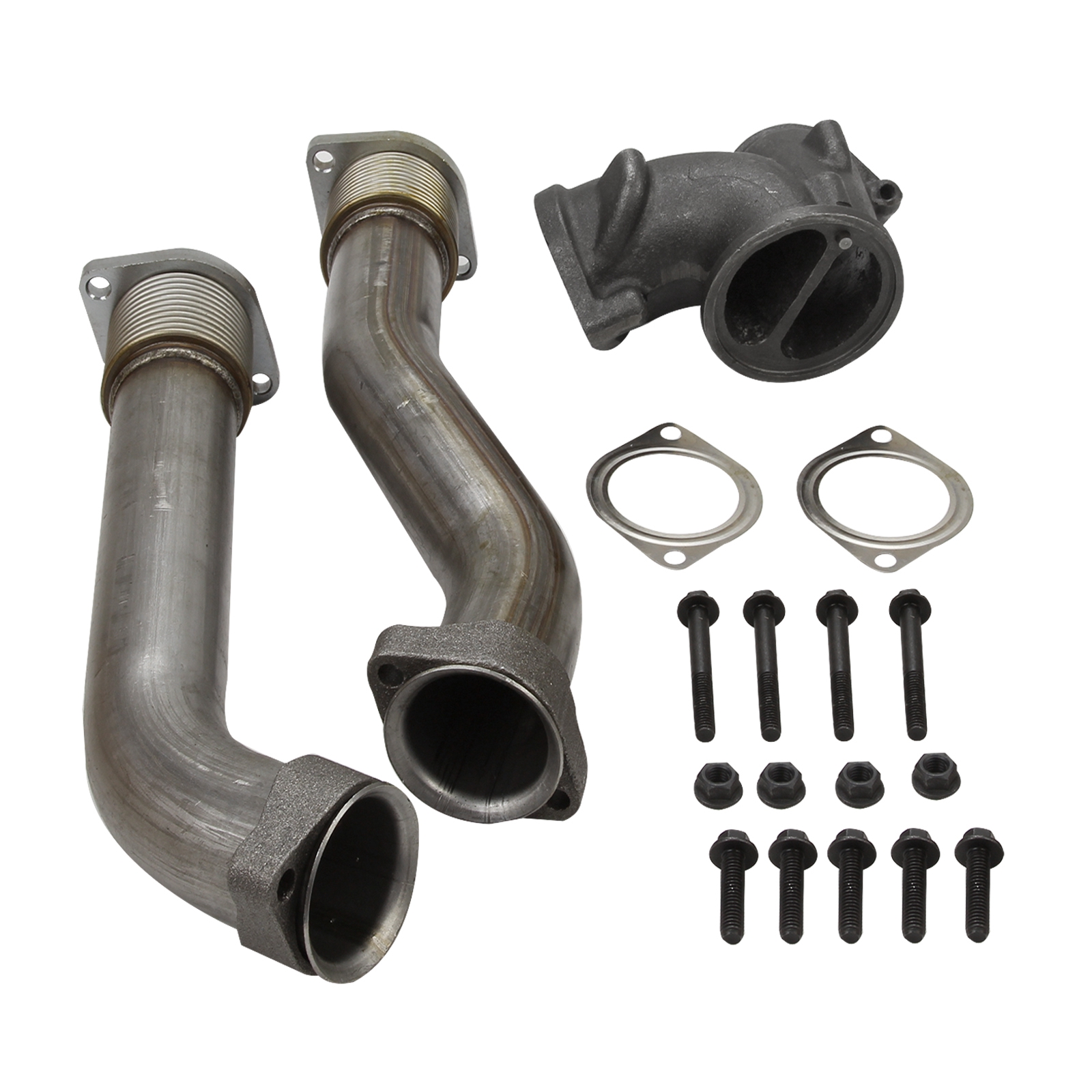 Stainless Exhaust Pipe Gasket Kit fit for Ford 7.3L Turbo Powerstroke Diesel Engine 1999-2003