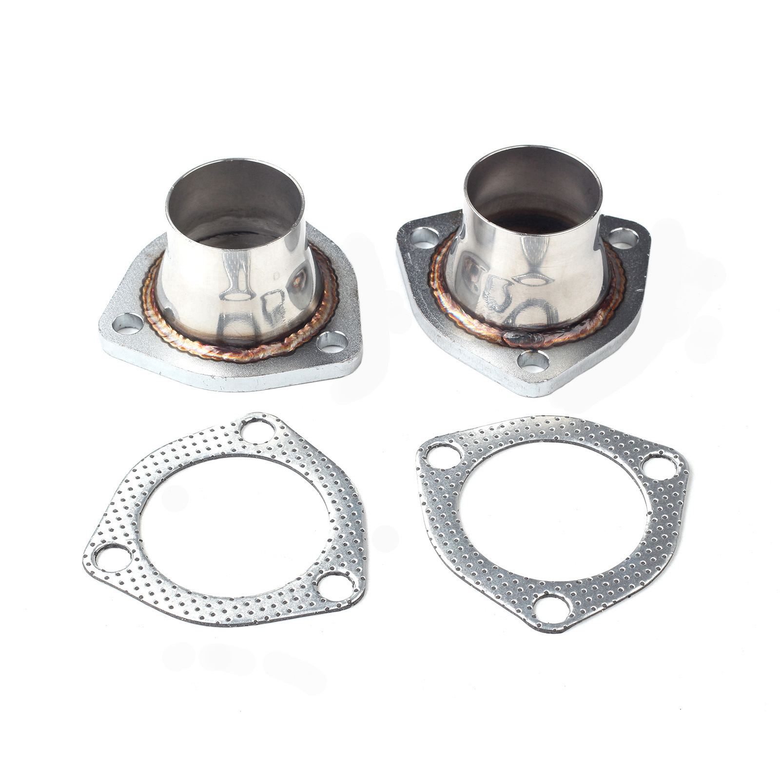 Exhaust Header Fits All Small Block Chevy V8 Engines from 1955+ using the Standard Exhaust Pattern - 283, 305, 327, 350, 400 etc.