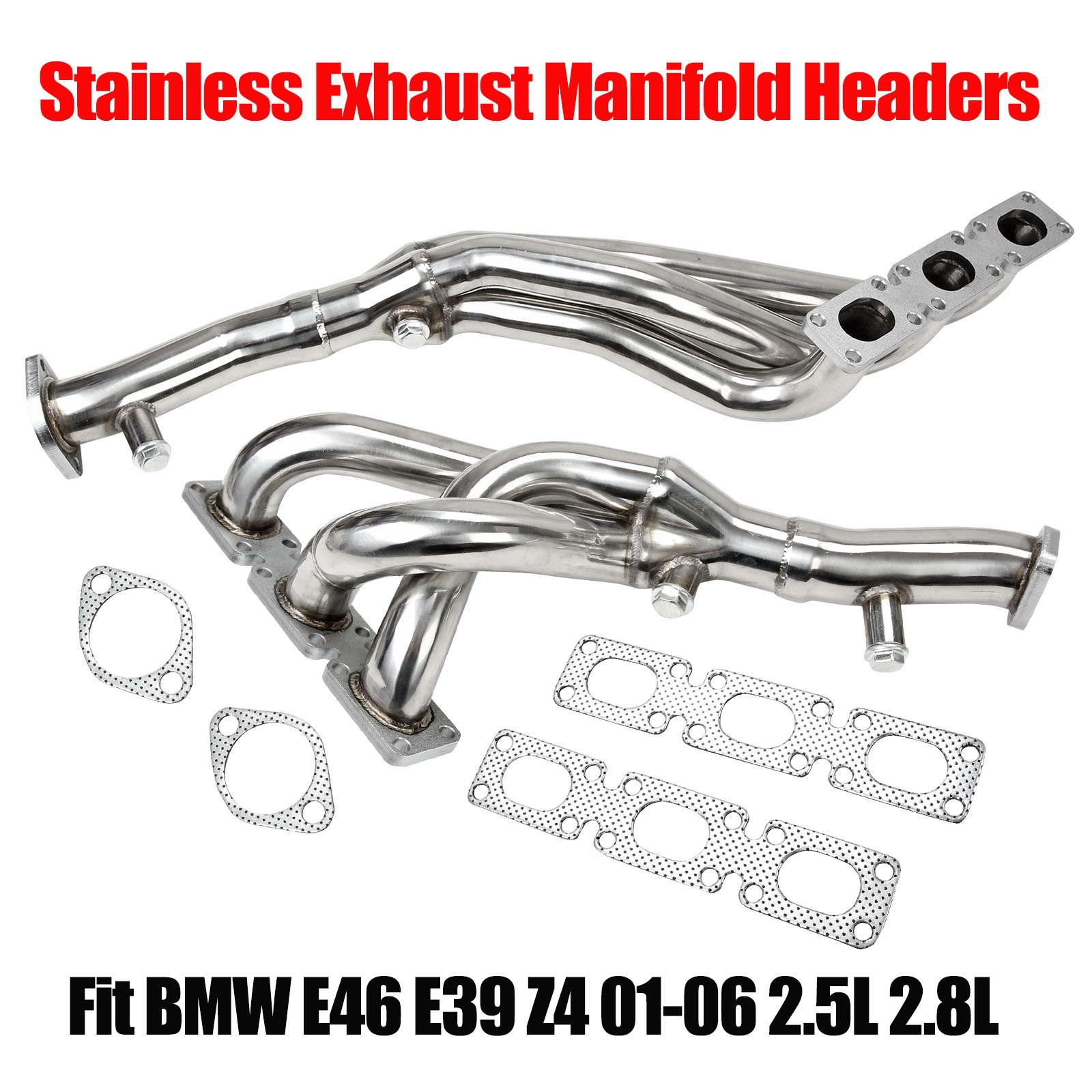 Exhaust Header for BMW E46 E39 Z4 01-06 2.5L 2.8L 3.0L L6