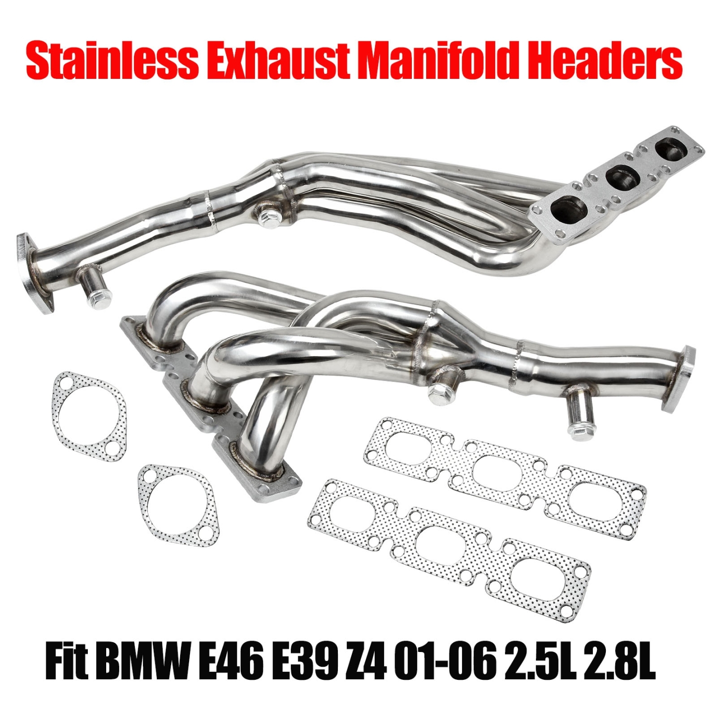 Exhaust Header for BMW E46 E39 Z4 01-06 2.5L 2.8L 3.0L L6